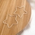 Argola Estrela de Prata 4cm BRC00027 - comprar online