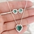 Conjunto Coraçāo Cravejado de Prata CNJ00002 - Valentina's Joias