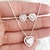 Conjunto Coraçāo Cravejado de Prata CNJ00002 - comprar online