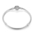 Pulseira de Prata e Fecho Redondo Coração