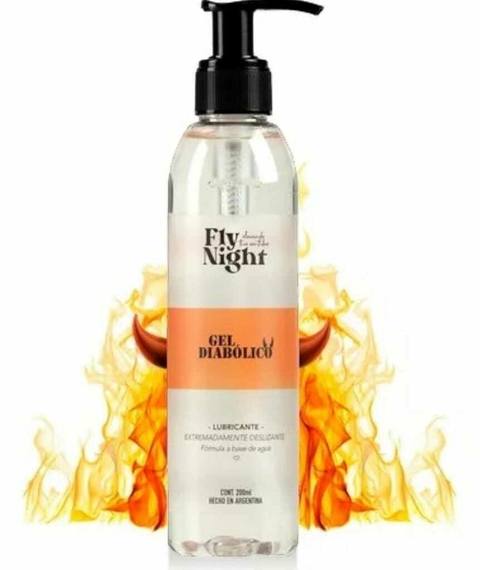 Gel Intimo Lubricante Anal Ultradeslizante Con Dosificador 200 ml Fly Night Gel Diabolico - comprar online