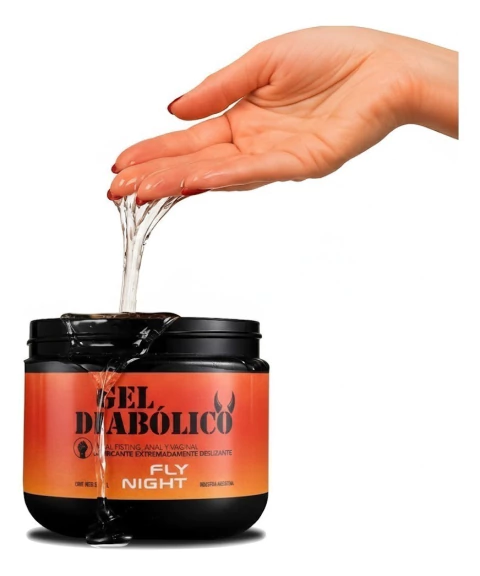 Gel Intimo Lubricante Anal Ultradeslizante Pote 500 ml Fly Night Gel Diabólico - comprar online