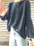 Maxi sweater PEPA Marino - comprar online