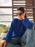 Maxi Sweater PEPITA azul