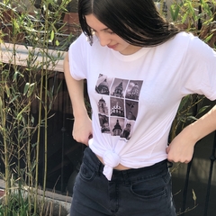 Remera Cúpulas Blanca de Buenos Aires - comprar online