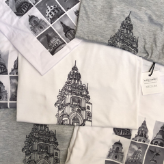 Remera Cúpulas Gris de Buenos Aires