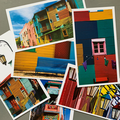 Pack x 6 Postales Caminito - Buenos Aires va con vos