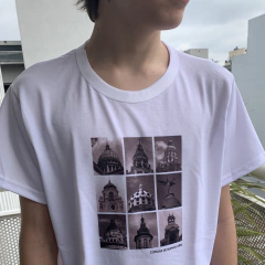 Remera Cúpulas Blanca de Buenos Aires