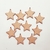 Juego de estrellas lisas p/colgar 7cm