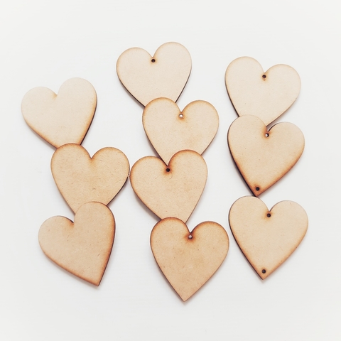 Combo corazones 7cm 10 und