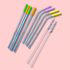 Sorbete acero inoxidable c/ pico de silicona x 10