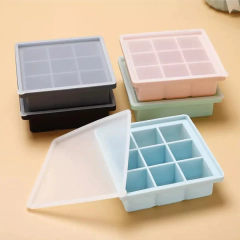 Cubetera silicona c/ tapa x 9 - comprar online