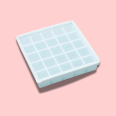 Cubetera silicona c/ tapa x 25