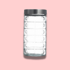 Frasco vidrio facetado - comprar online
