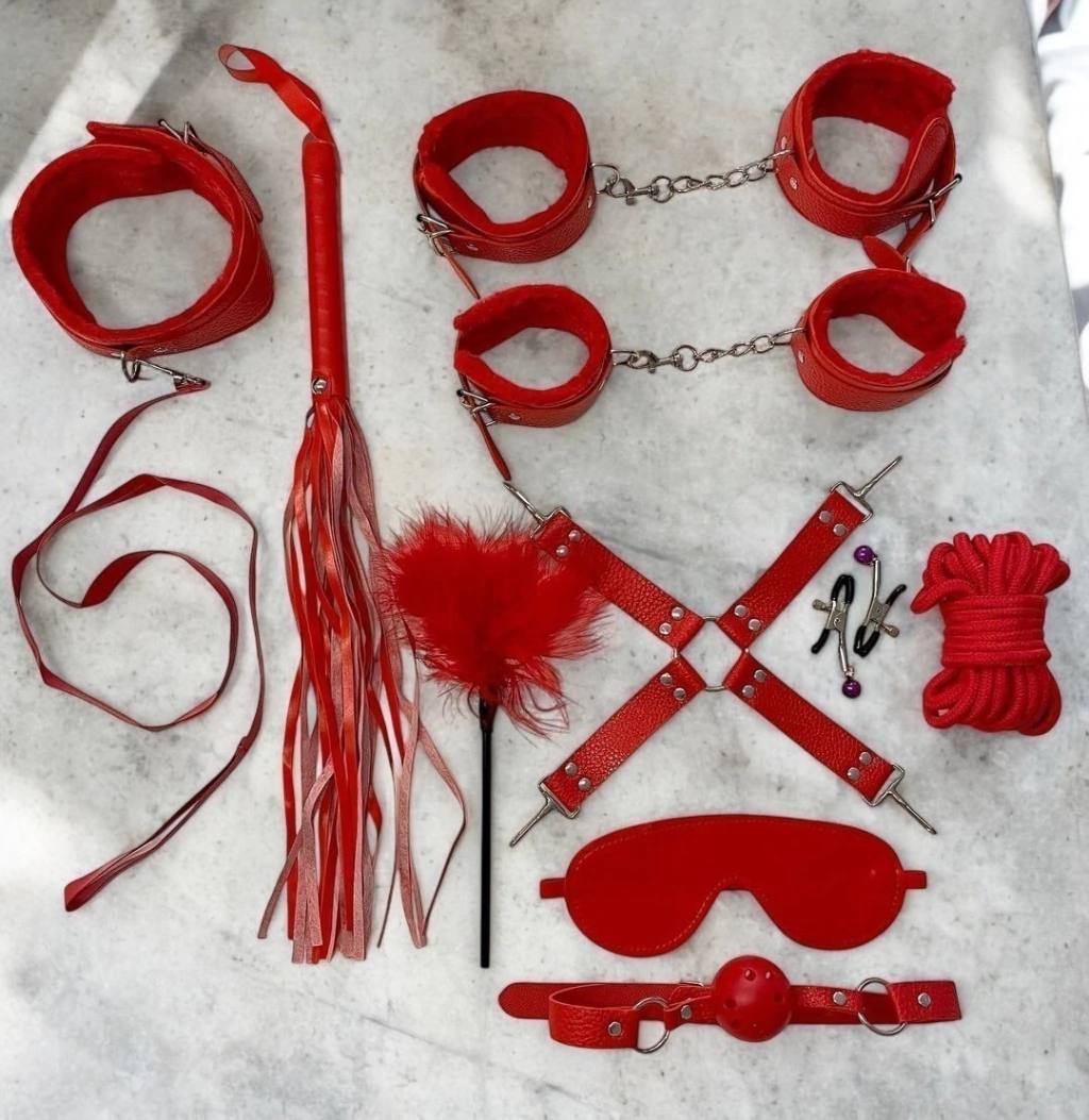 Kit Sado vermelho