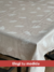 OPORTUNIDAD MANTELES Y CAMINOS PLUMAS BEIGE - Impermeable -Anti manchas.