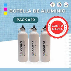 BOTELLAS ALUMINIO (Pack x 10)