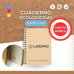 CUADERNO ECOLOGICO A5 (Pack X 100) - comprar online