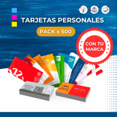 TARJETAS PERSONALES (Pack x 500)