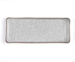 PRATO DE CERÂMICA RETANGULAR BELA GIL G | 36 CM LARG. X 14 CM COMP.