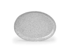 Prato Sobremesa Oval | 21 cm Comp. x 16 cm Larg. x 2 cm Alt. - Olaria Paulistana Cerâmicas Artesanais