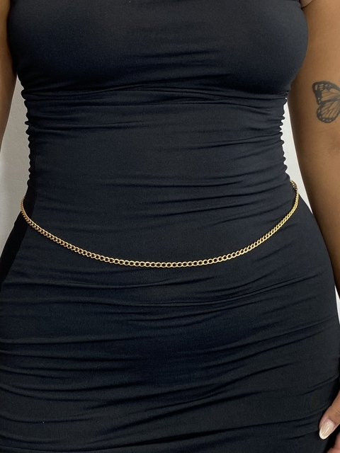 Body Chain Dourado | U