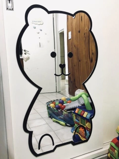 Espejo Acrílico con diseño de Oso feliz