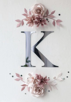 Espejo Acrílico con diseño de Letras