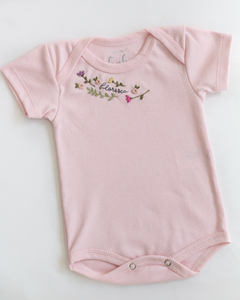 BODY BORDADO À MÃO FLORESÇA - comprar online