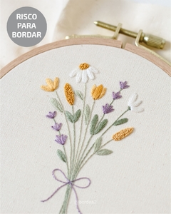 RISCO PARA BORDAR + GUIA DE PONTOS | BUQUÊ