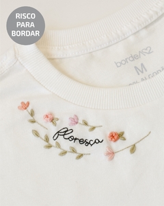 RISCO PARA BORDAR + GUIA DE PONTOS | FLORESÇA