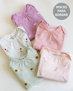 PACK DE RISCOS PARA BORDAR BODY + GUIA DE PONTOS (5 RISCOS)