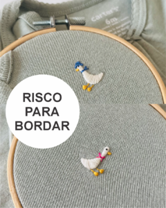 RISCO PARA BORDAR + GUIA DE PONTOS | PATINHOS (BODY)