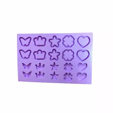 R126 Molde de silicone pingente Pêndulos estrela coroa coração trevo borboleta chaveiro resina decorar