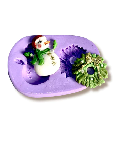 F903 MOLDE DE SILICONE PRESENTE DE NATAL CONFEITARIA ARTESANATO