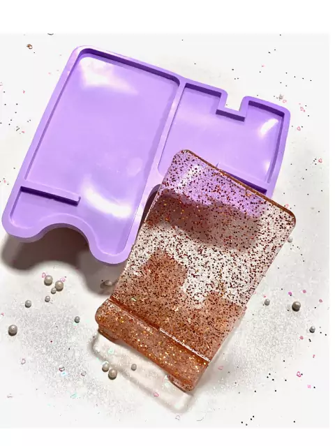 R310 Molde de silicone porta celular resina decorar