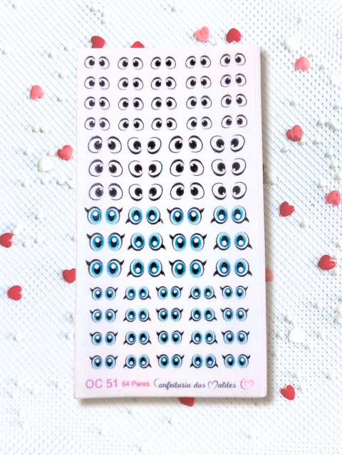 OC51 Olho Comestível Mix Universal Castanho e Graciosa