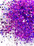 GH11 Glitter Chunky holográfico Poliéster Importado resina unha 10gr- DEEP PURPLE