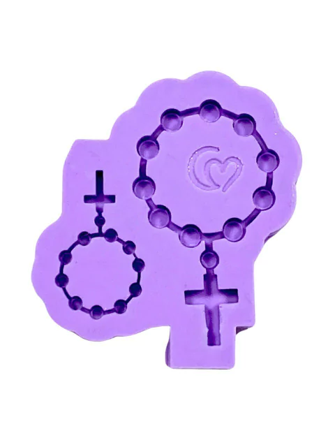 F1624 MOLDE DE SILICONE MINI TERÇO CONFEITARIA BISCUIT