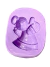 F1554 MOLDE DE SILICONE ANJO COM HARPA CONFEITARIA BISCUIT