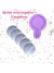 KEP10 Molde de silicone mini espelho redondo + 5 espelhos resina decorar