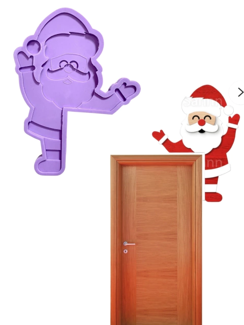 R590 Molde de silicone cantoneira porta natal resina decorar
