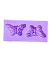 F1425 MOLDE DE SILICONE BORBOLETA FLORAL CONFEITARIA BISCUIT