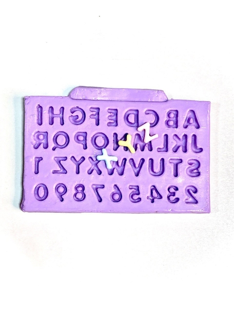 F630 MOLDE DE SILICONE ALFABETO CONFEITARIA ARTESANATO