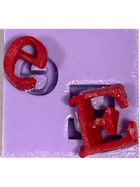 LTE Molde de silicone letra E confeitaria alfabeto para decorar