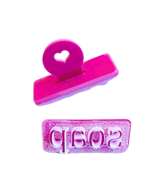 CS10 Carimbo marcador individual SOAP em acrílico sabonete confeitaria biscuit