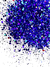 GH8-B Glitter Chunky holográfico Poliéster Importado resina unha 100gr -BLUEBERRY