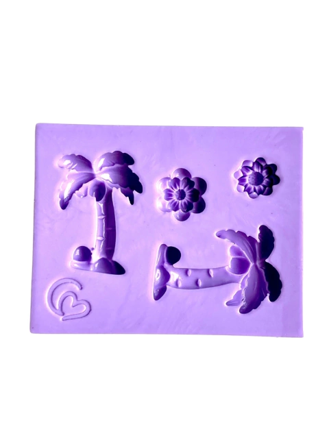 F1748 MOLDE DE SILICONE COQUEIRO CONFEITARIA BISCUIT