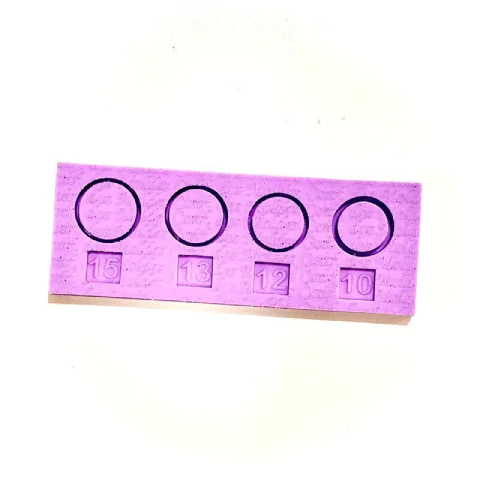 R382 Molde de silicone kit anéis pequeno resina decorar