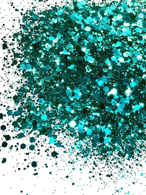 GM5-A Glitter Chunky flocado Poliéster Importado resina unha 50gr - JADE